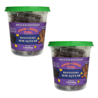 Kit 2 Bananinhas SEM Açúcar Pote com 35 unidades Cada - Yes Banana em Oferta na Shopee