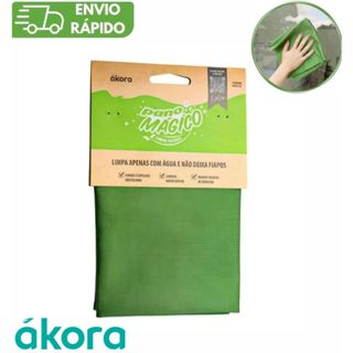 KIT 1 2 3 4 PANO MÁGICO LIMPA VIDROS ÁKORA ORIGINAL (POLIÉSTER E POLIAMIDA) – LIMPE FÁCIL SOMENTE COM ÁGUA! em Oferta na Shopee