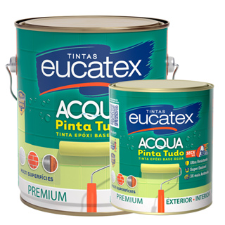 Tinta Epóxi Branco Banheiro Box Cozinha Piso Azulejos Sem Cheiro Base de Água Eucatex em Oferta na Shopee