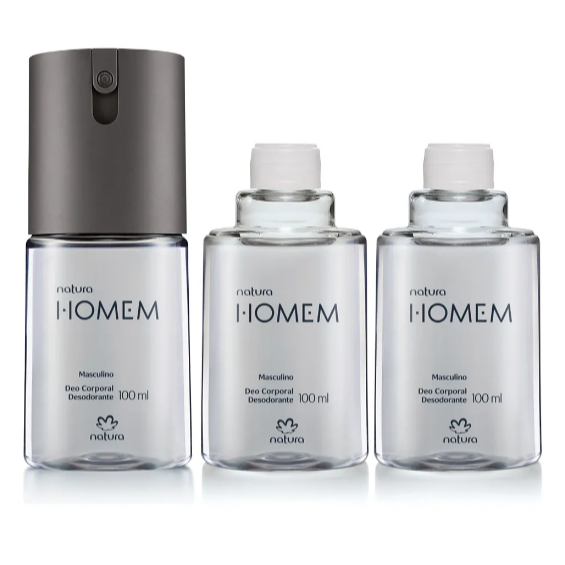 Kit Desodorante Corporal Natura Homem (3 Produtos)