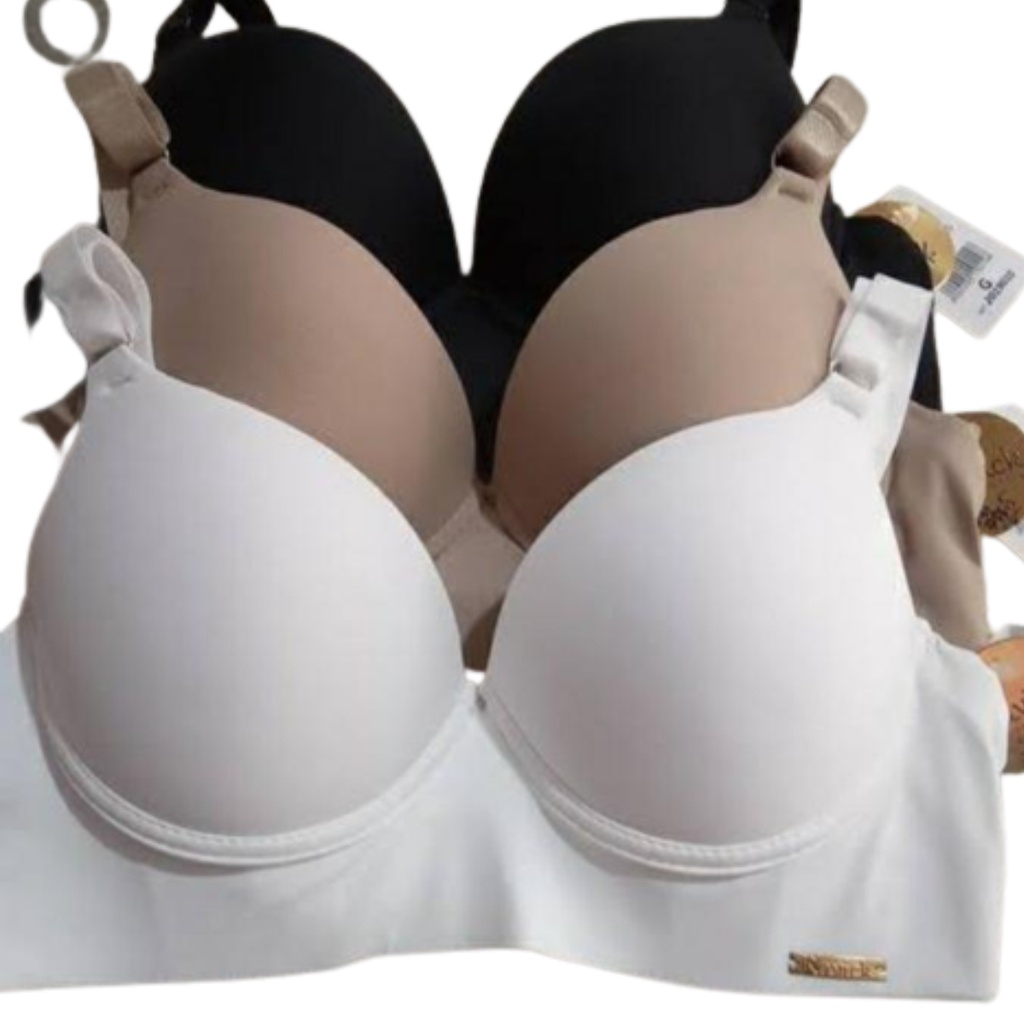 Kit Sutiã Com Bojo Reforçado Feminino Alça Com Regulagem Sutiã Promoção em Oferta na Shopee