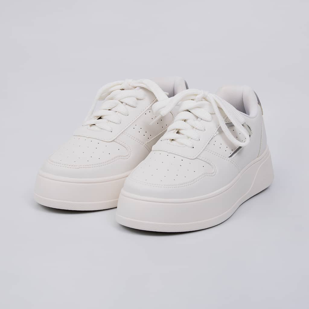 Tênis Feminino Casual Branco Plataforma Confortável Dia A Dia Cairo Not-me