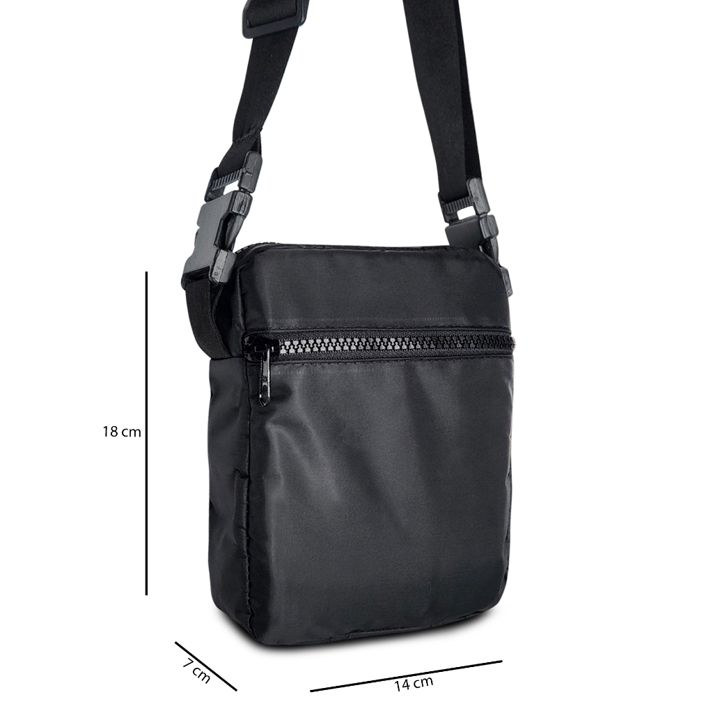 Bolsa Bag Shoulder Impermeável Logo Pequena Pochete Transversal Modelo Sling unissex em Oferta na Shopee