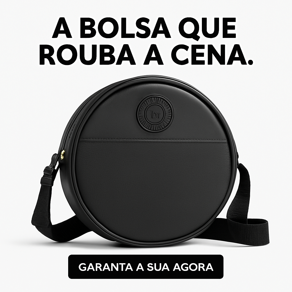 Bolsa Moleca Redonda Transversal Feminino Lançamento