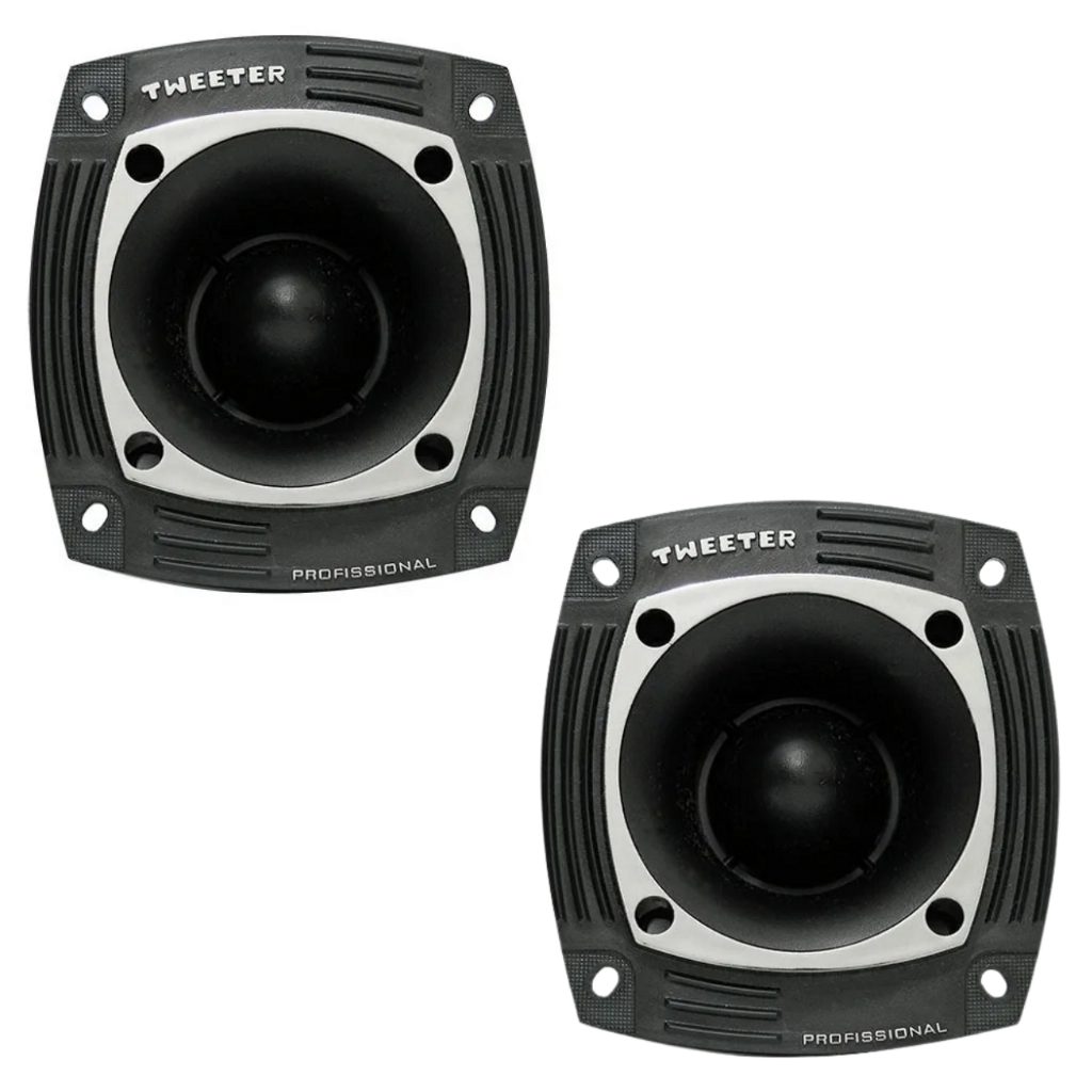 Kit 2 Carcaça De Reposição Frente Super Tweeter St300 St 300 Sem Furo Som Automotivo Residencial Acessórios para veiculo
