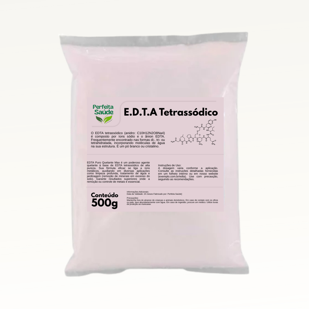 EDTA Tetrassódico  - 500g em Oferta na Shopee