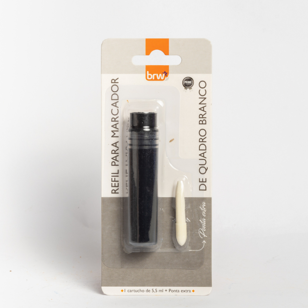 Kit 3 Recarga para Marcador de Quadro Branco BRW Refil 5,5ml + Ponta — imagem 2 de 2