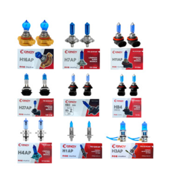 Kit Par 2 Lâmpadas Super Branca H1 H3 H4 H7 H11 H16 HB3(9005) HB4(9006) H27 Farol em Oferta na Shopee