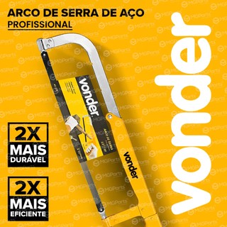 Arco Serra Profissional Ajustável 200 a 300mm Vonder em Aço Carbono com Lâmina