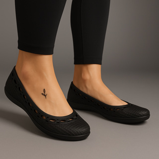 Sapatilha Casual Bico Redondo AVND Ballerina em Oferta na Shopee