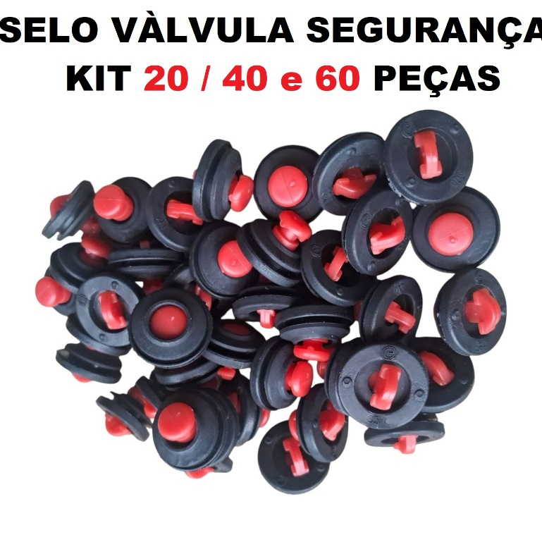 KIT 20 / 40 OU 60 SELO VÁLVULA DE SEGURANÇA UNIVERSAL PARA PANELAS DE PRESSÃO