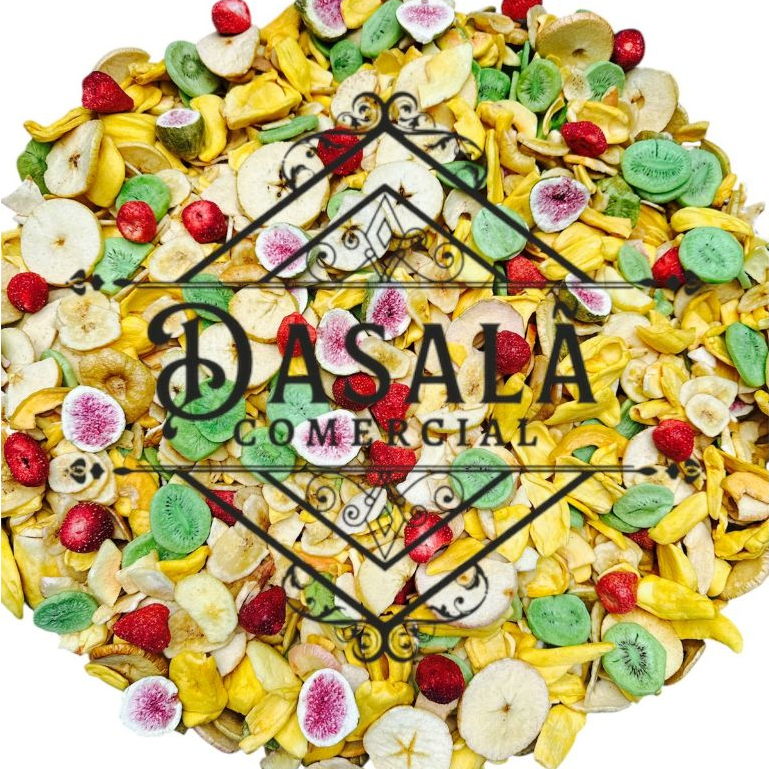 Mix de Frutas Tropicais Chips  100% Natural e Crocante em Oferta na Shopee