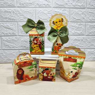 Kit Personalizados caixinhas REI LEÃO-SIMBA Lembrancinha aniversário-Festa PEGUE E MONTE em Oferta na Shopee