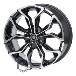 Kit 4 Rodas Aro 15 4x98 Emblemas Fiat Uno Fiorino Palio Bicos Brinde Preto Diamantado M16