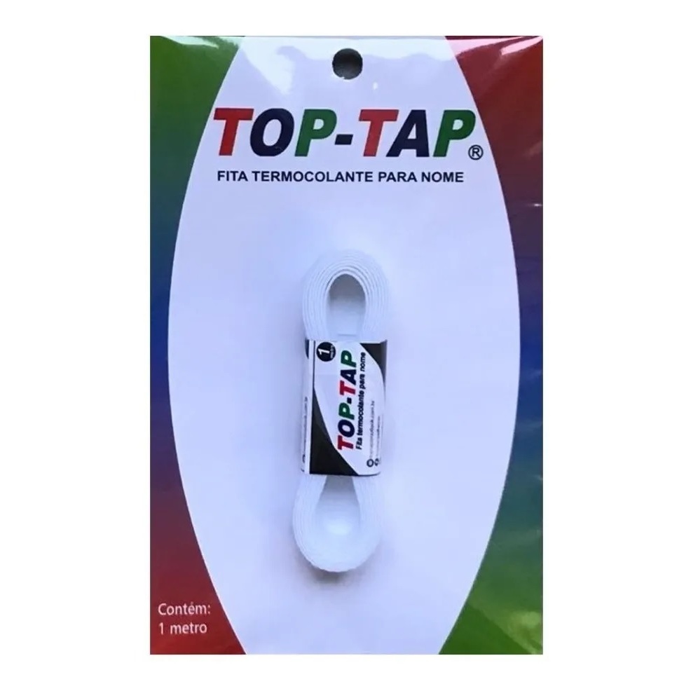 Fita termocolante top tap  para identificar uniforme escolar contem 1M X 1CM em Oferta na Shopee