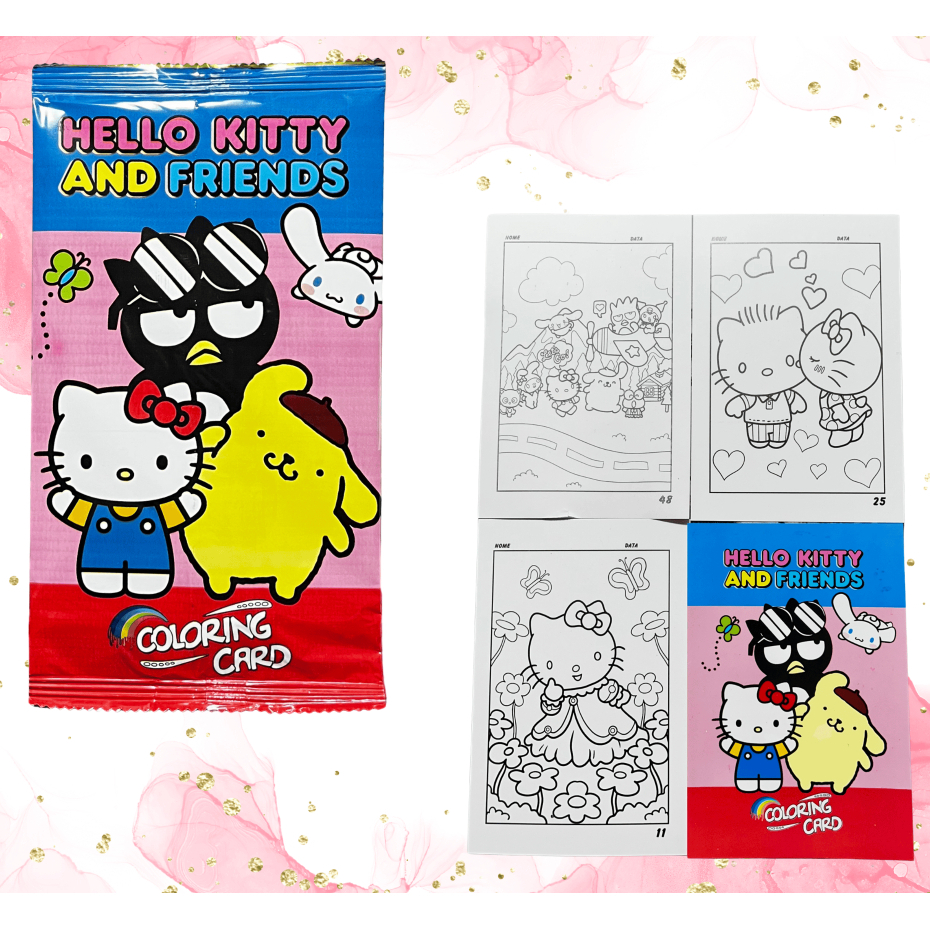 Cards colorir  Helo  kits 20/40/80/120/160/200 desenhos variados