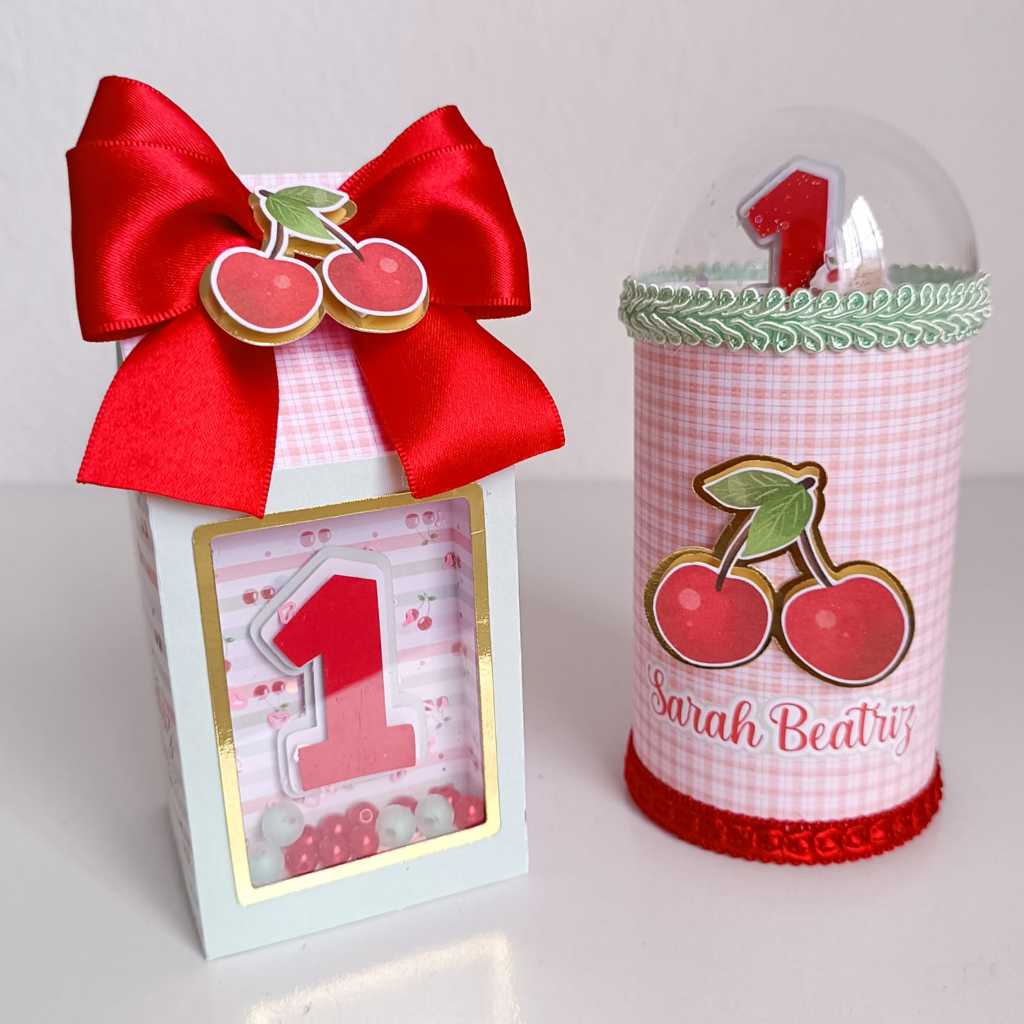 Kit Personalizado de luxo Tema Cerejinha | Lembrancinhas Cerejinha de luxo | Lembrancinhas para festas e aniversários