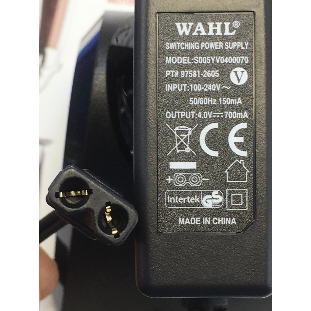Carregador Wahl Detailer sem fio(antigo) MODEL S005YV0400070