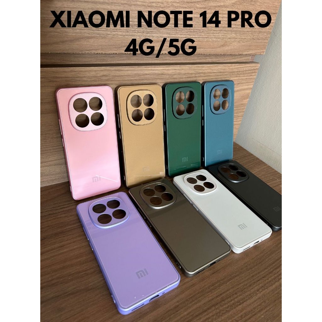 Capa Capinha Case Aveludada Xiaomi Note 14 Pro 4G/5G, Proteção de Câmera e Estilo Premium!