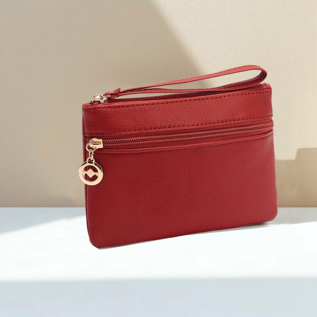 Carteira Fina de Mão , Modelo Classico De Zíper Material De Couro Sintético L9003 Carteira Fina de Mão , Modelo Classico De Zíper Material De Couro Sintético L9003