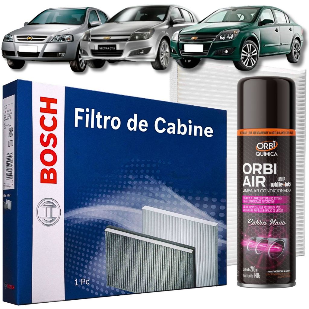 Filtro Ar condicionado Astra 98 à 11/ Vectra 06 à 11 BOSCH / Limpa Ar ORBI em Oferta na Shopee