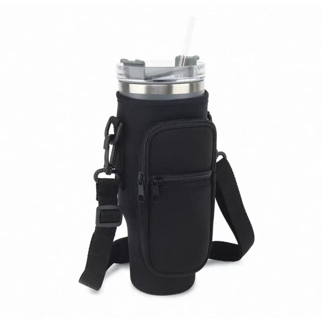 Suporte para Copo ou Garrafa Bolsa Porta Garrafas Alça Ajustável e Bolso para Ombro Portátil-luna_hyq em Oferta na Shopee