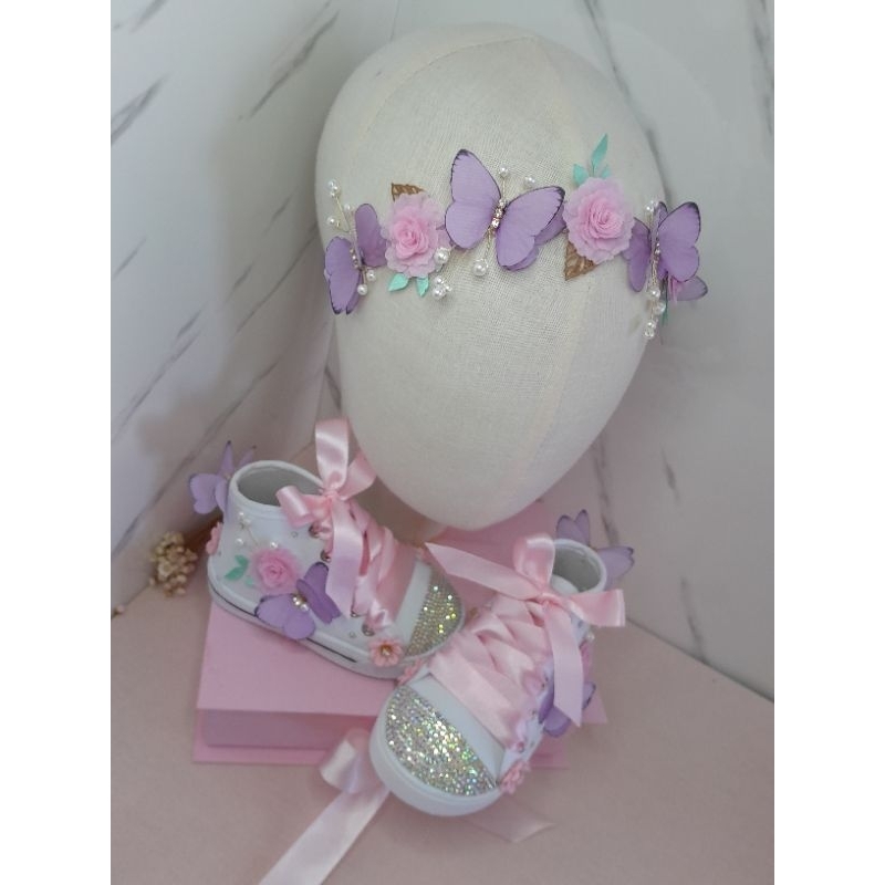 Tênis personalizado tema Jardim Encantado, Tênis Jardim Encantado, Tênis infantil personalizado cano alto