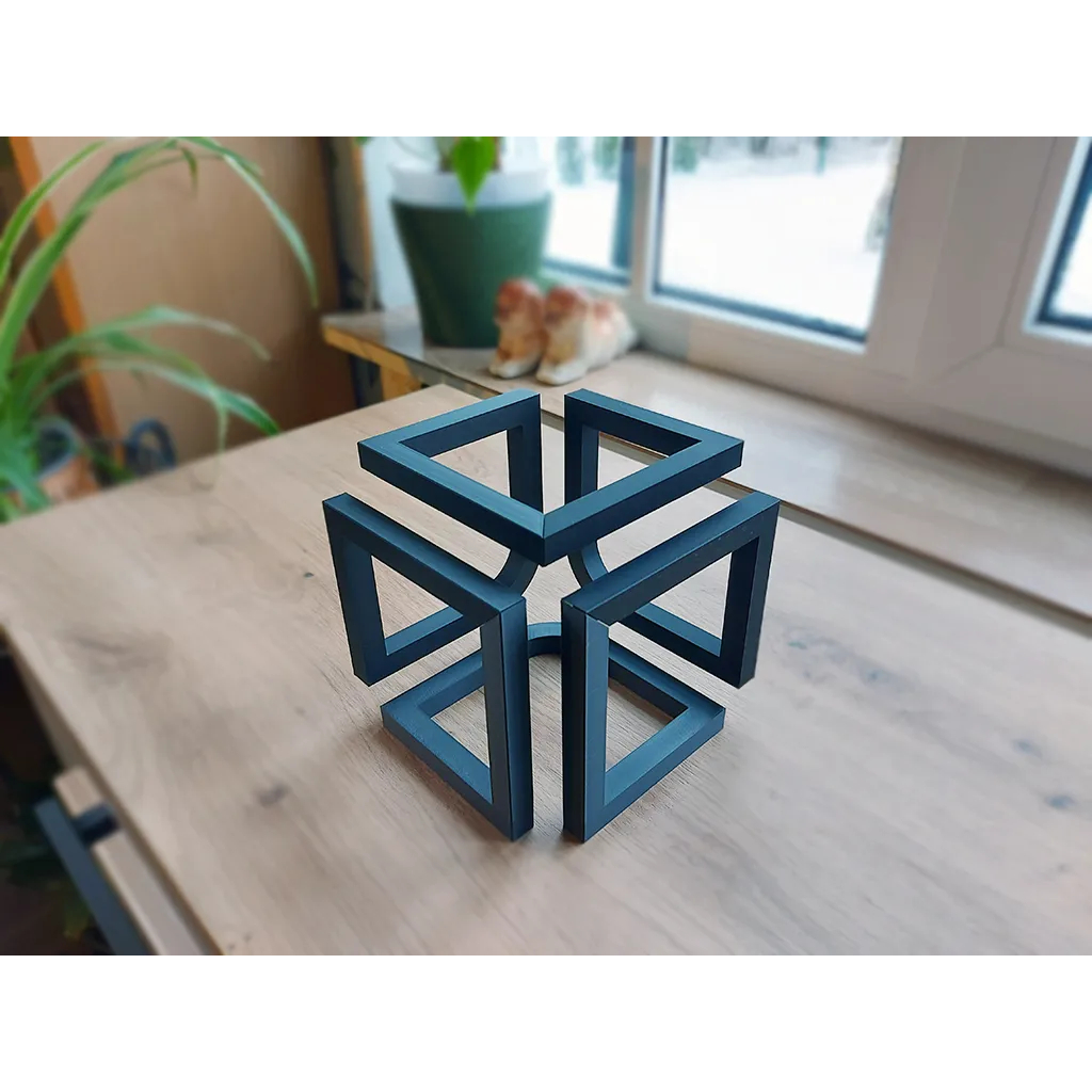 Cubo Infinito Decorativo – Design Moderno e Criativo para Escrivaninha ou Estante