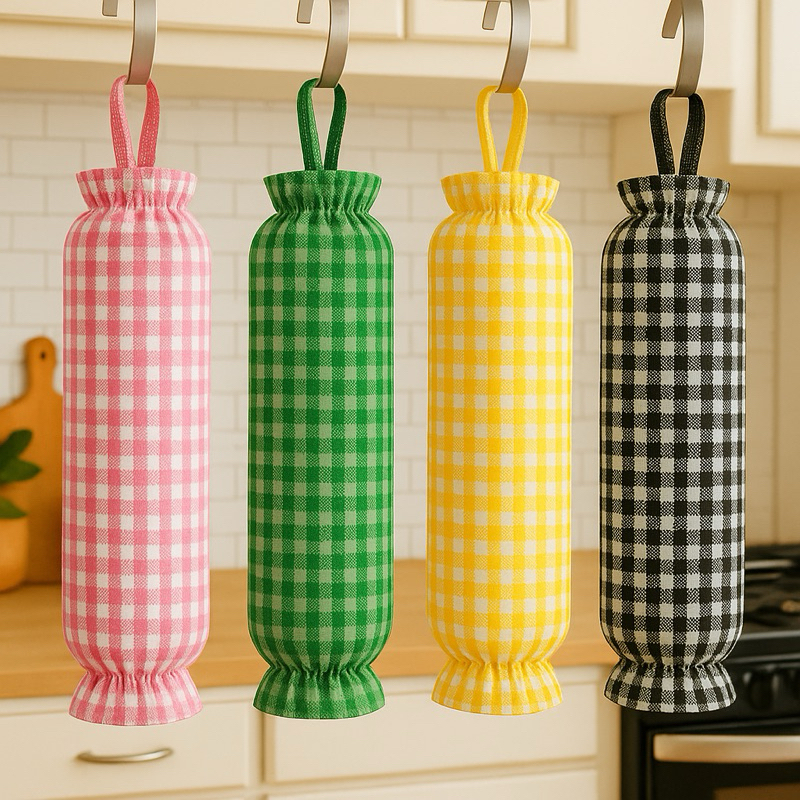 Puxa Saco Xadrez , Porta Sacolinha De Lixo , Cozinha Basico em Oferta na Shopee