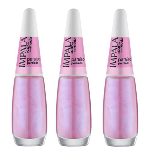 Kit 3 Esmalte Impala Perolado Paraiso