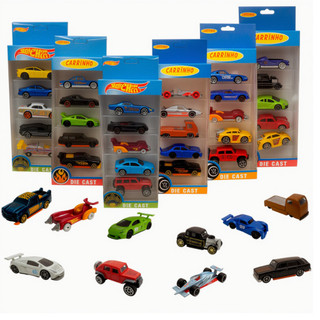 Kit Carrinho De Ferro com 3 e 5 pçs Estilo Hot Wheels Miniaturas Colecionáveis Hot Cars
