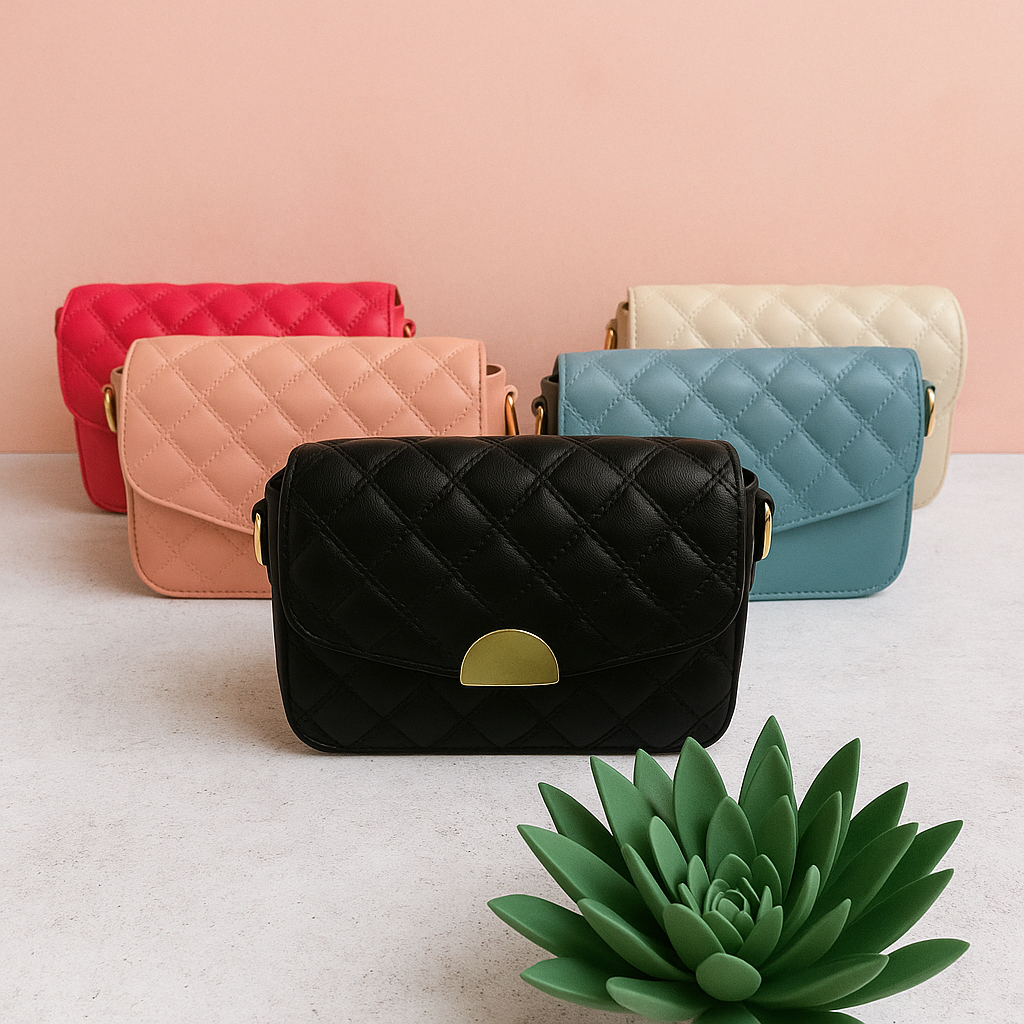 Bolsa Feminina De Mão Transversal Ombro Alça Corrente Moda Blogueira