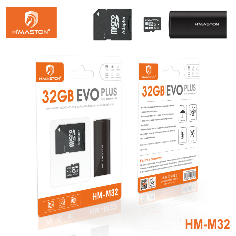 Kit Leitor USB e Cartão de Memória Micro SD 4GB 8GB 16GB 32GB 128GB Multilaser ogerta e qualidade