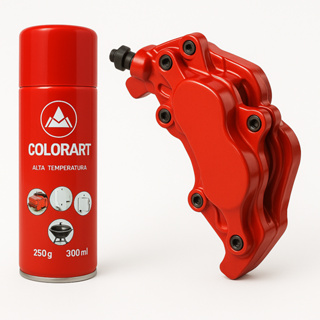 Tinta Spray Alta Temperatura Vermelho Motor Pinça de freio 600ºc em Oferta na Shopee