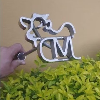 Marcador de Gado personalizado em Inox - Um desenho e até 3 letras em Oferta na Shopee