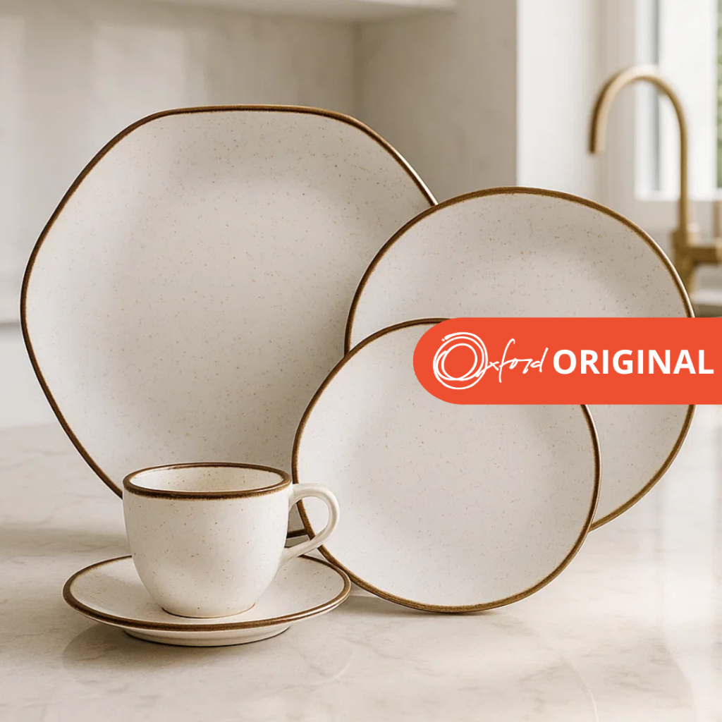 Aparelho de Jantar 20 Peças em Porcelana Ryo Maresia Oxford Original