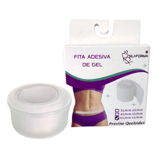 Fita Adesiva Gel Silicone Cicatriz Hipertróficas Queloide 65x3cm Siliforma em Oferta na Shopee