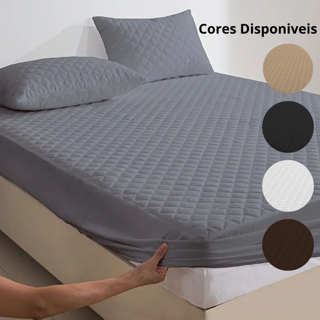 Capa de Colchao Impermeavel Pillow Top Pronta Entrega Envio Rapido