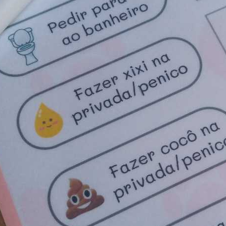 Quadro de desfralde educativo - crianças meninos e meninas plastificado + canetinha mágica