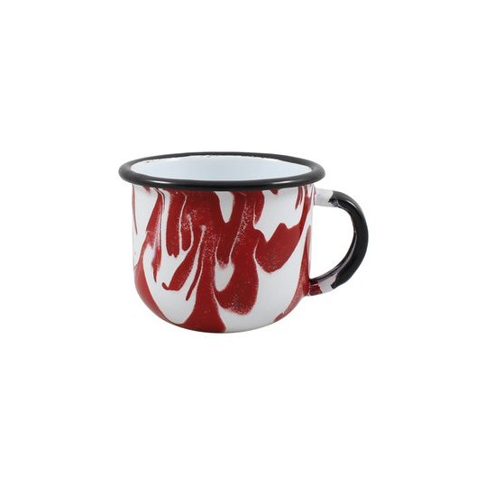 Caneca Xícara 120ml Esmaltado para Café Chá Ágata Luxo Marmorizada Cores