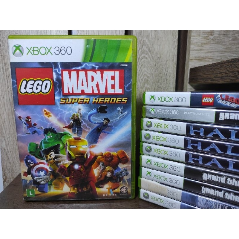 Jogo Lego Marvel Super Heroes Original Xbox 360 - Midia Física
