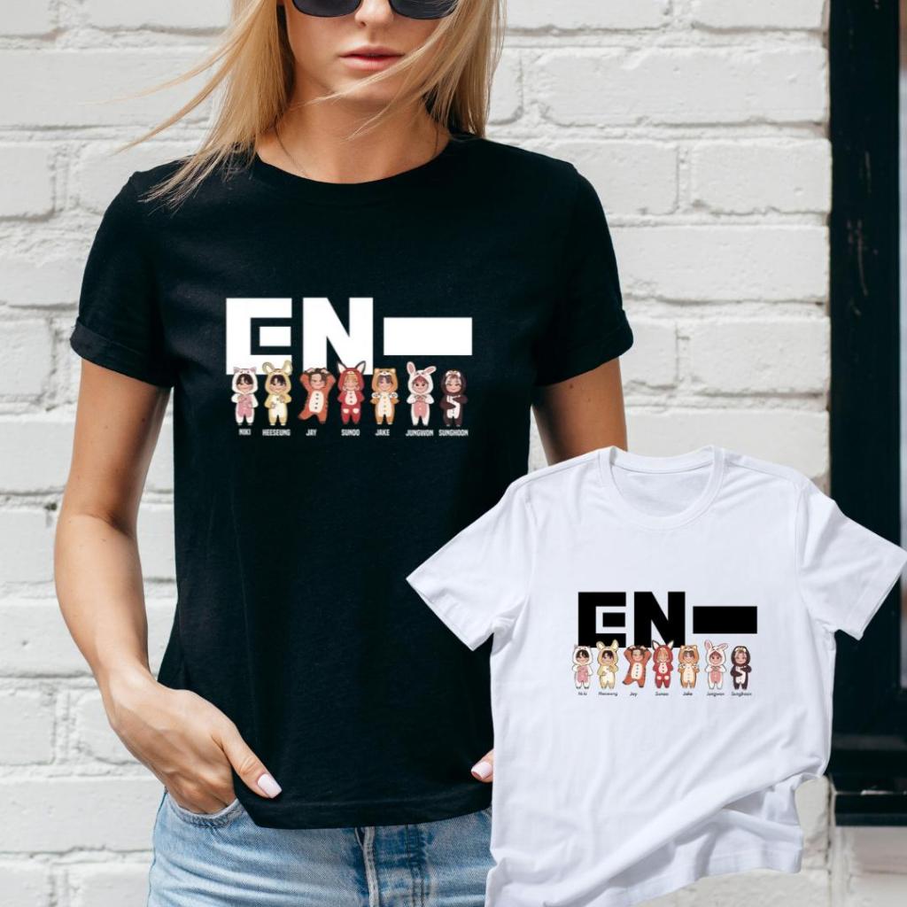 Camisa Branca Enhypen em Oferta na Shopee