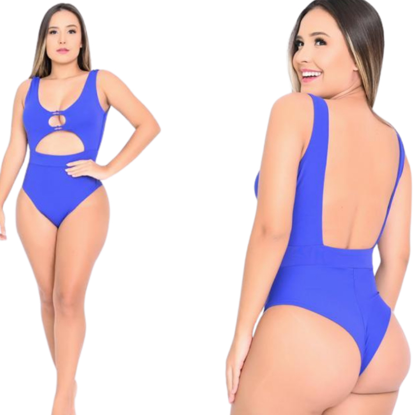 Body Maiô Feminino Detalhe Frente e Verso Suplex Com Bojo moda praia luxo