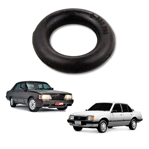 Borracha Coxim Escapamento Opala Chevette Monza - Anel Médio