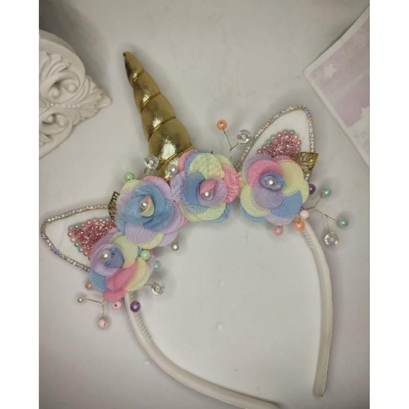 Tiara personalizada luxo unicórnio em Oferta na Shopee