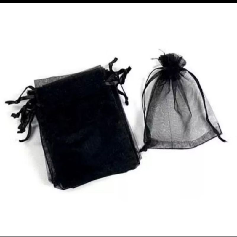Saco Organza 9x12 Preto com 50 Unidades. Entrega Rápida.