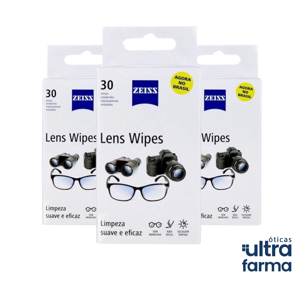 Zeiss Lens Wipes com 30 unidades - Lenços umedecidos - Limpador de Óculos em Oferta na Shopee