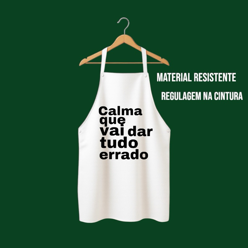 Avental de Cozinha Presente Dia das Mães Material Resistente Oxford Chef Frase Engraçada Humor Meme