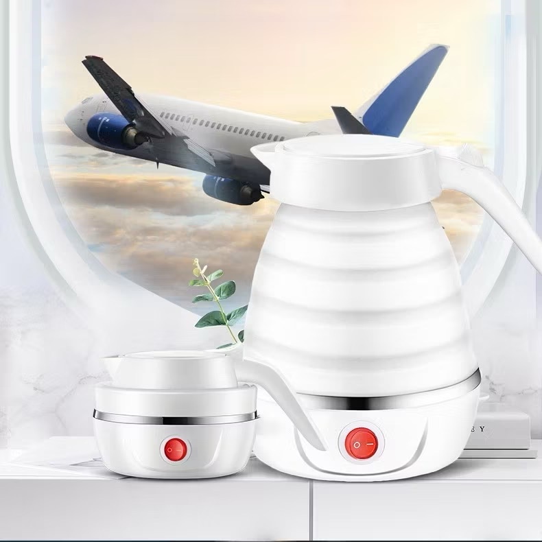 Chaleira Elétrica Retrátil 220V ou 110V Silicone Esquentar Leite Café Chá água em Oferta na Shopee