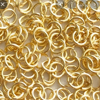 Argolinhas Ferro 5 mm Douradas Com 200 Unidades OU 400 Unidades. em Oferta na Shopee